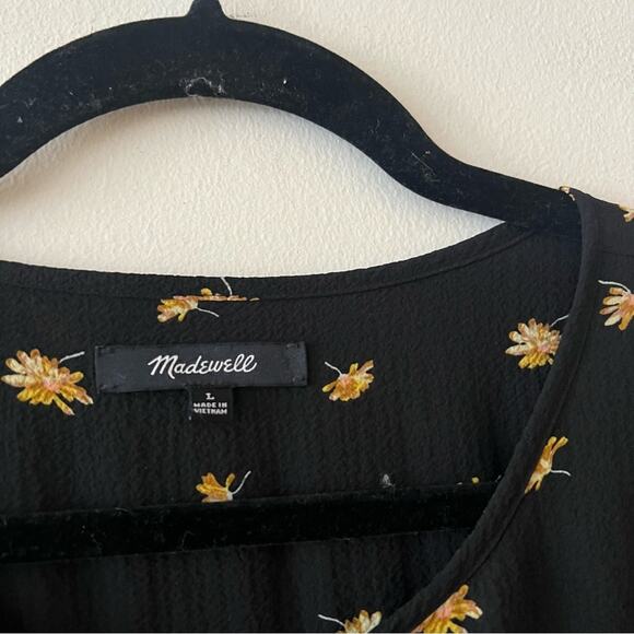 Madewell Tie-Waist Mini Dress in French Daisies - Picture 6 of 7